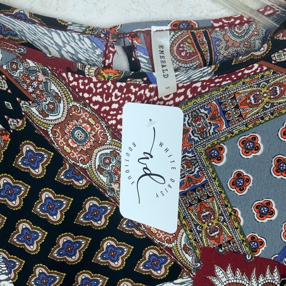 Boutique Animal print patchwork bell sleeves dress oversized - Picture 7 of 8